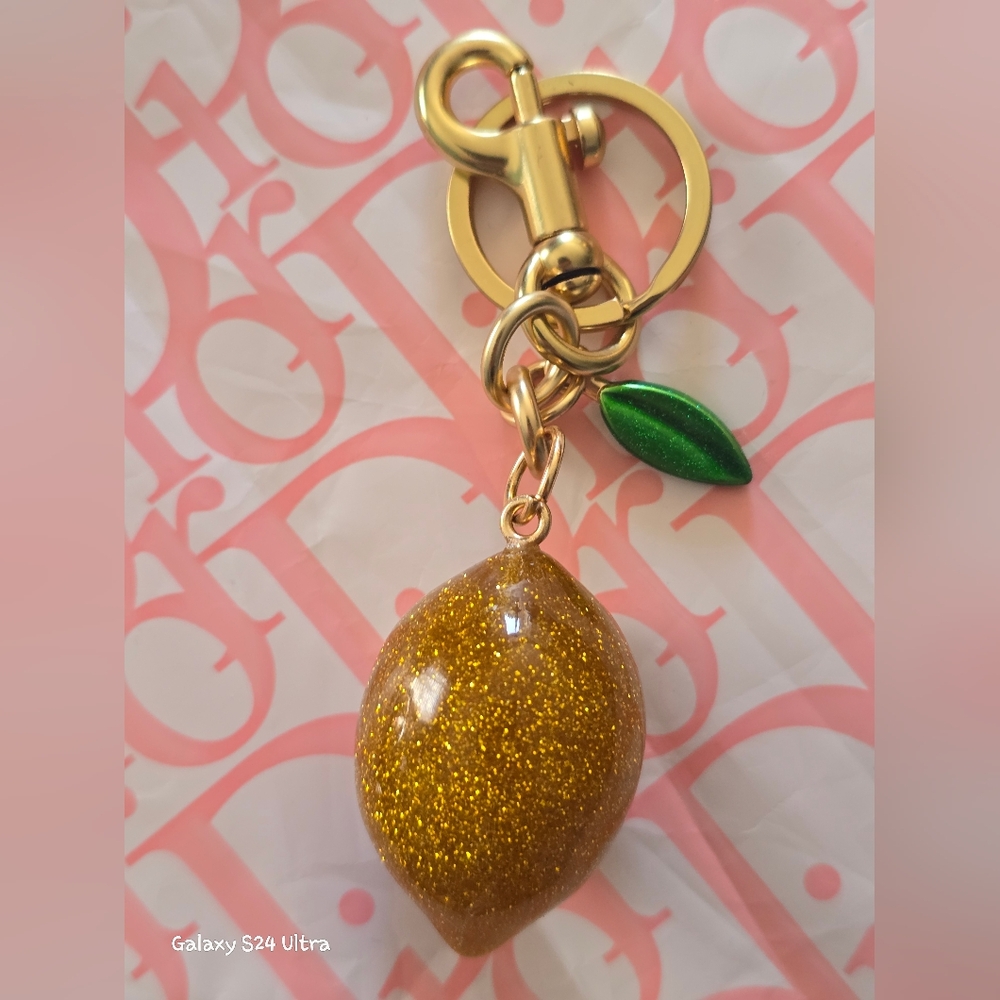 Lemon Bag Charm/ Keychain NEW - Picture 7 of 14